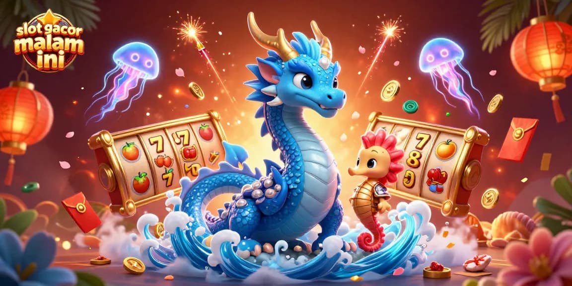 Spin to win on slot gacor malam ini with dynamic gameplay featuring a vibrant ocean theme and winning elements.