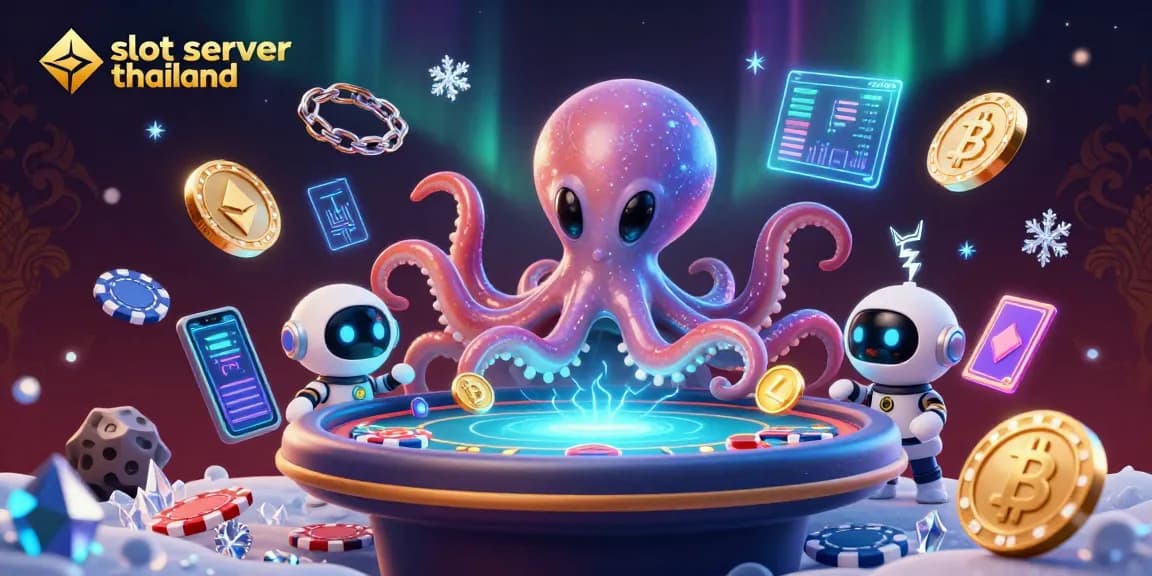 Menangkan hadiah di slot server thailand dengan alien oktopus dan robot lucu