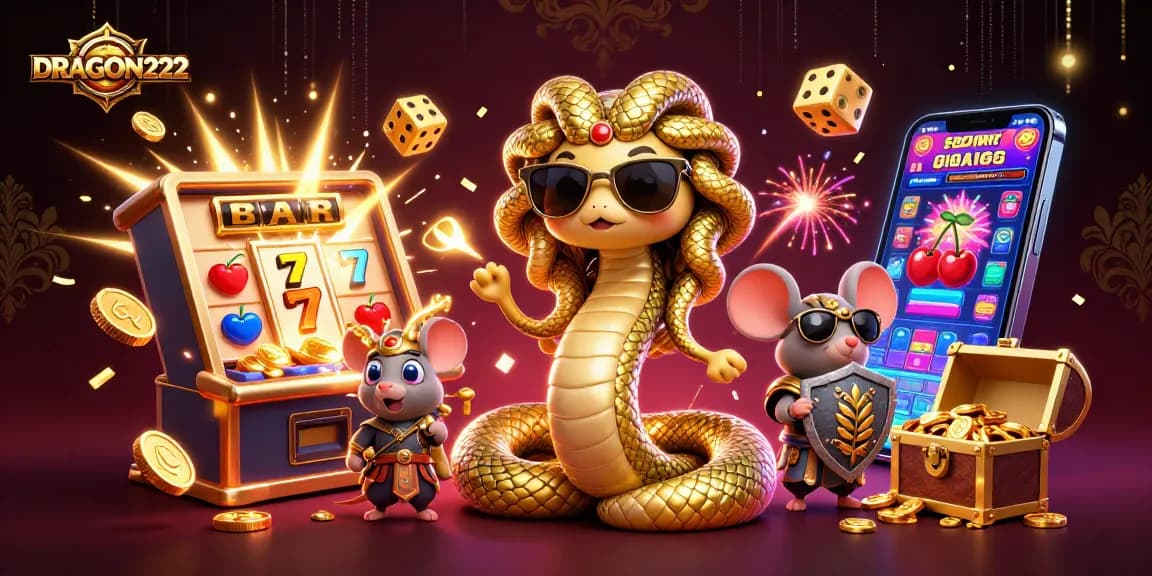 Experience thrilling wins with DRAGON222's vibrant slot machines and exciting game elements.