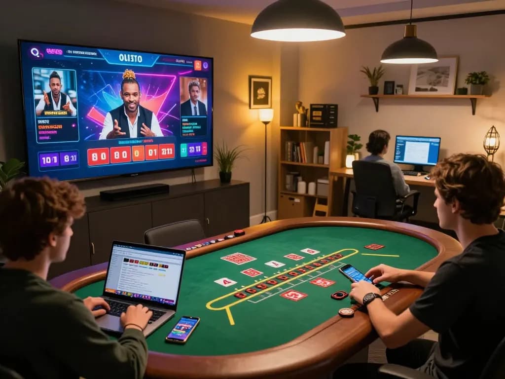 Engaging gameplay at the online casino 789bet, players enjoying a live dealer blackjack game.