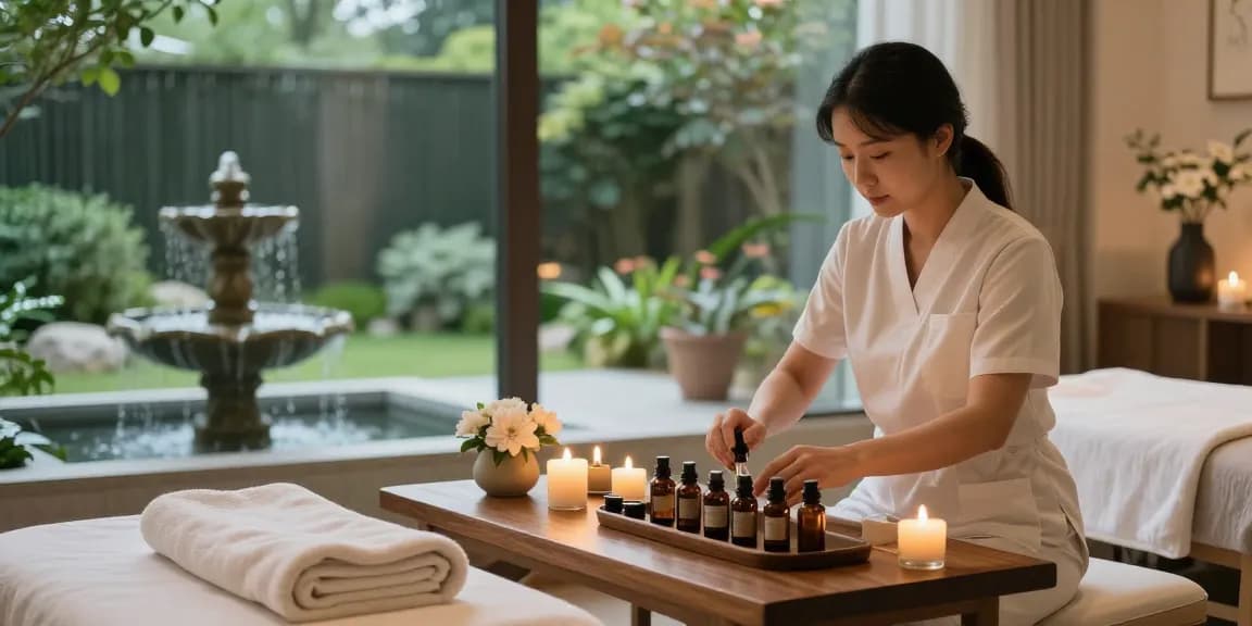 Immerse in 부산스웨디시 at a serene wellness spa with calming oils and peaceful ambiance.