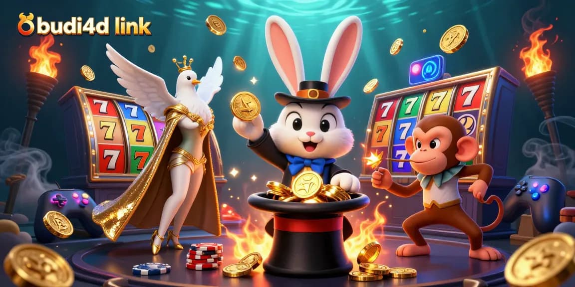 Experience the thrill of winning at budi4d link with vibrant characters and dynamic casino elements.