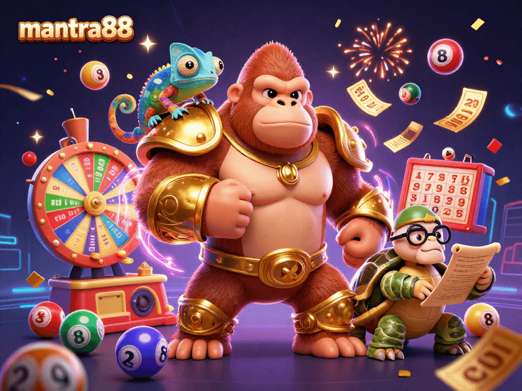 Spin to win at mantra88 with vibrant lottery elements and dynamic casino atmosphere.