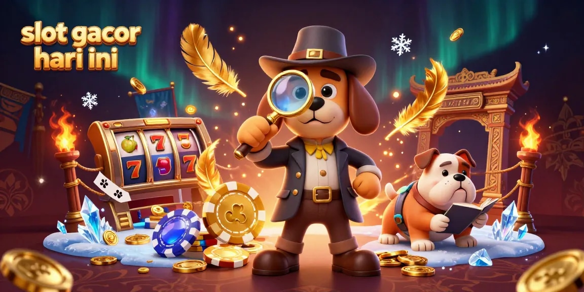 Examine slot gacor hari ini clues for jackpot wins in this vibrant casino 3D illustration.