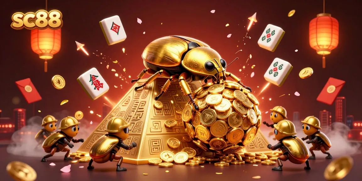 Experience the exciting world of sc88, where golden coins roll and fortune awaits in a festive gaming landscape.