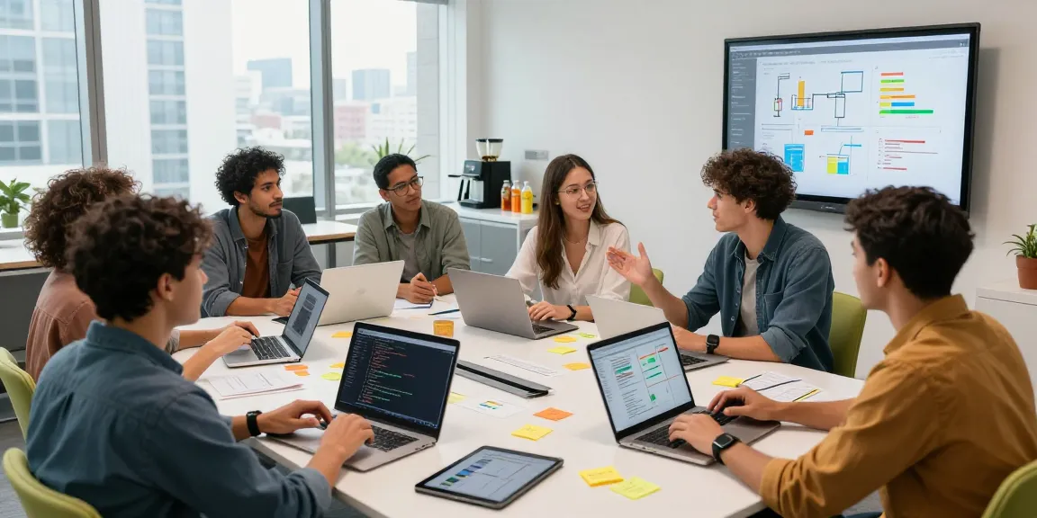 Team collaborating in a modern office setting, highlighting the WPS Official Website as a resource for productivity.
