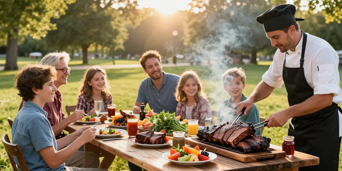 Delicious rokok88 smoked meats being grilled outdoors, inviting gathering atmosphere.