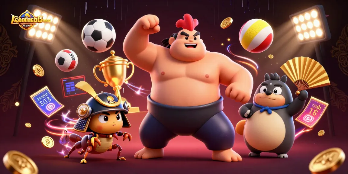 Bettors engage in exciting matches, showcasing keonhacai5nam sports betting with animated characters and action.