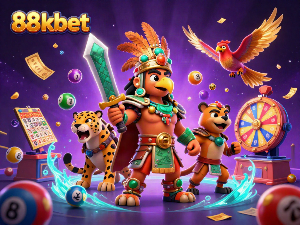 Experience thrilling gaming adventures at 88kbet with vibrant lottery and prize elements.