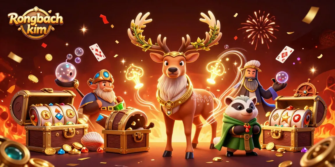 Experience thrilling action with Rongbach kim in this vibrant casino-themed 3D illustration.