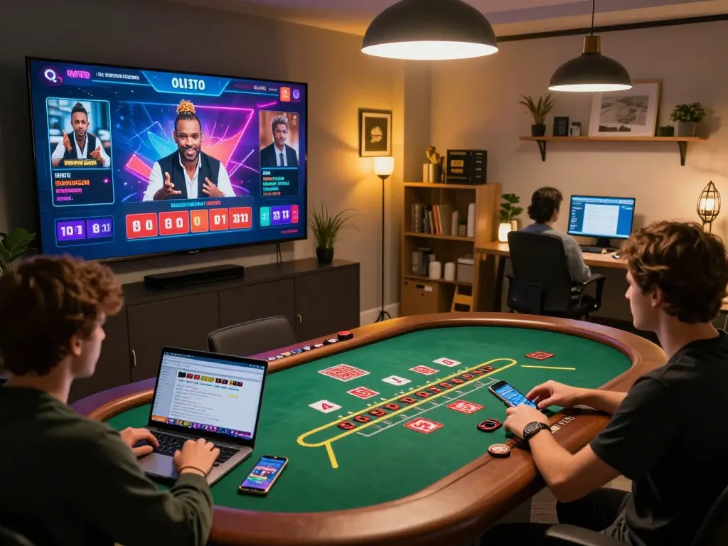 Engaging gameplay at the online casino 789bet, players enjoying a live dealer blackjack game.