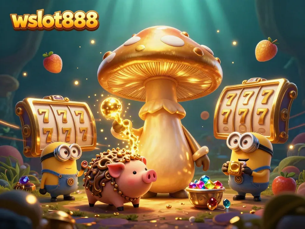 Permainan slot wslot888 dengan karakter ciptaan 3D dan elemen mengesankan lainnya.