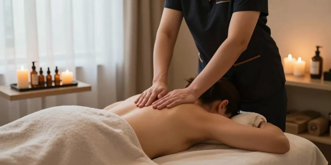 Experience soothing 영등포스웨디시 massage in a tranquil spa setting with calming ambiance.