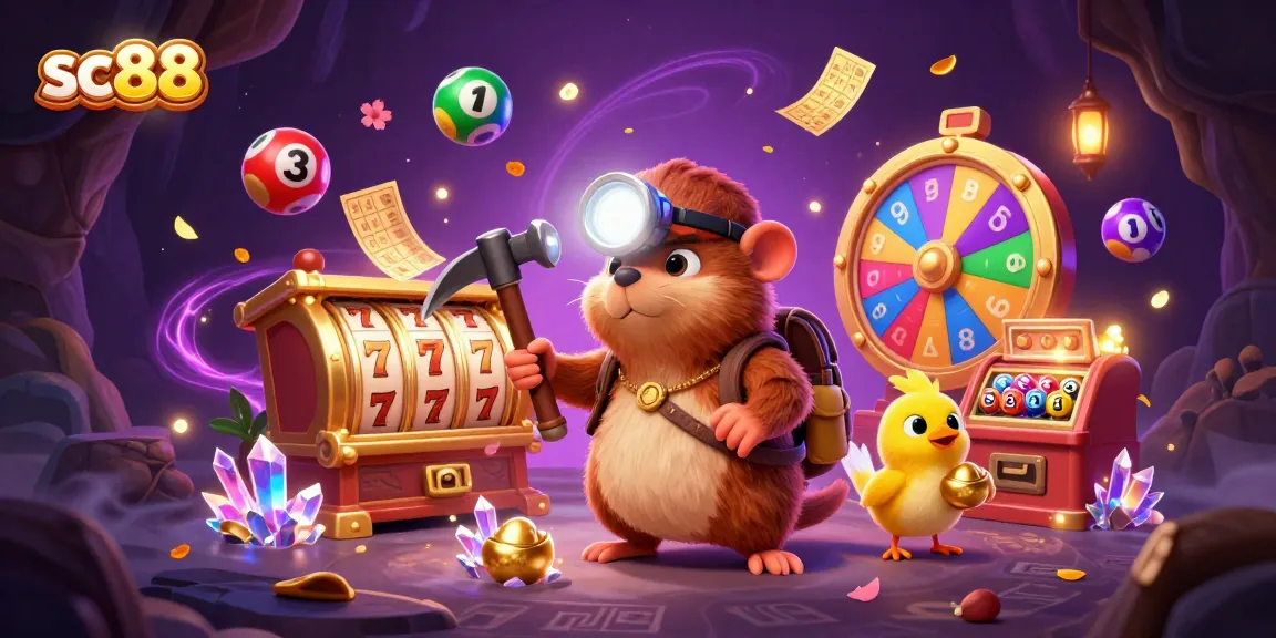 Engage in thrilling gameplay at sc88 with vibrant 3D treasure hunter and casino elements.