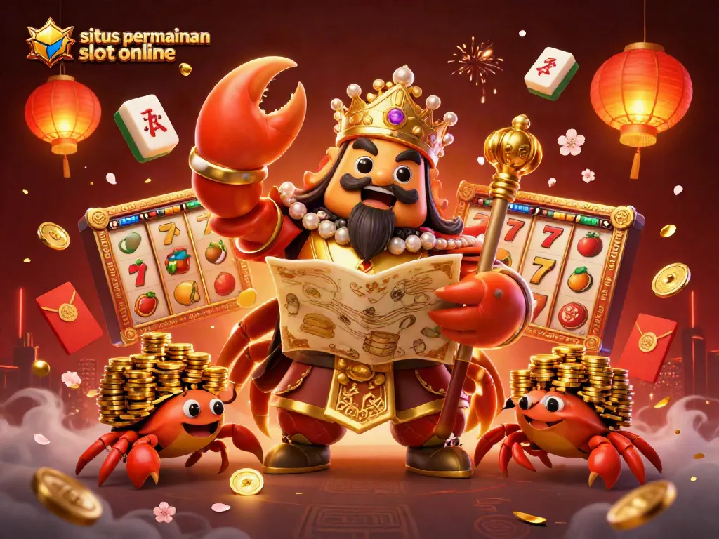 Menangkan hadiah besar di situs permainan slot online dengan ilustrasi karakter ikonik dan simbol keberuntungan.