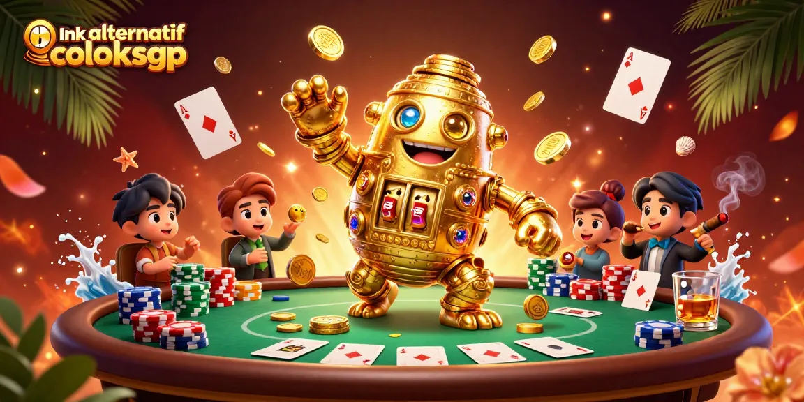 Engage with link alternatif coloksgp in this dynamic and vibrant casino illustration showcasing gaming excitement.
