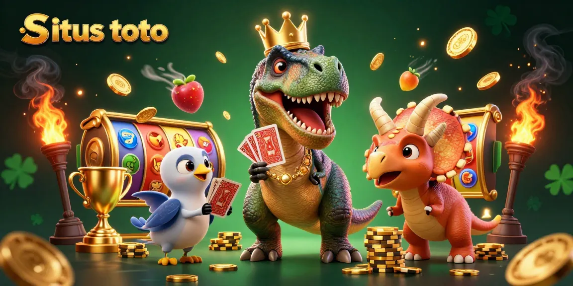 Situs toto offers thrilling slot experience with dynamic characters and spinning reels.