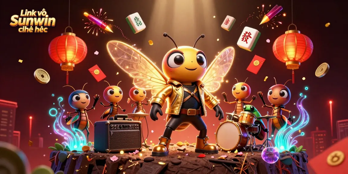 Win big with Link vào Sunwin chính thức, showcasing vibrant 3D casino action featuring characters and iconic game elements.