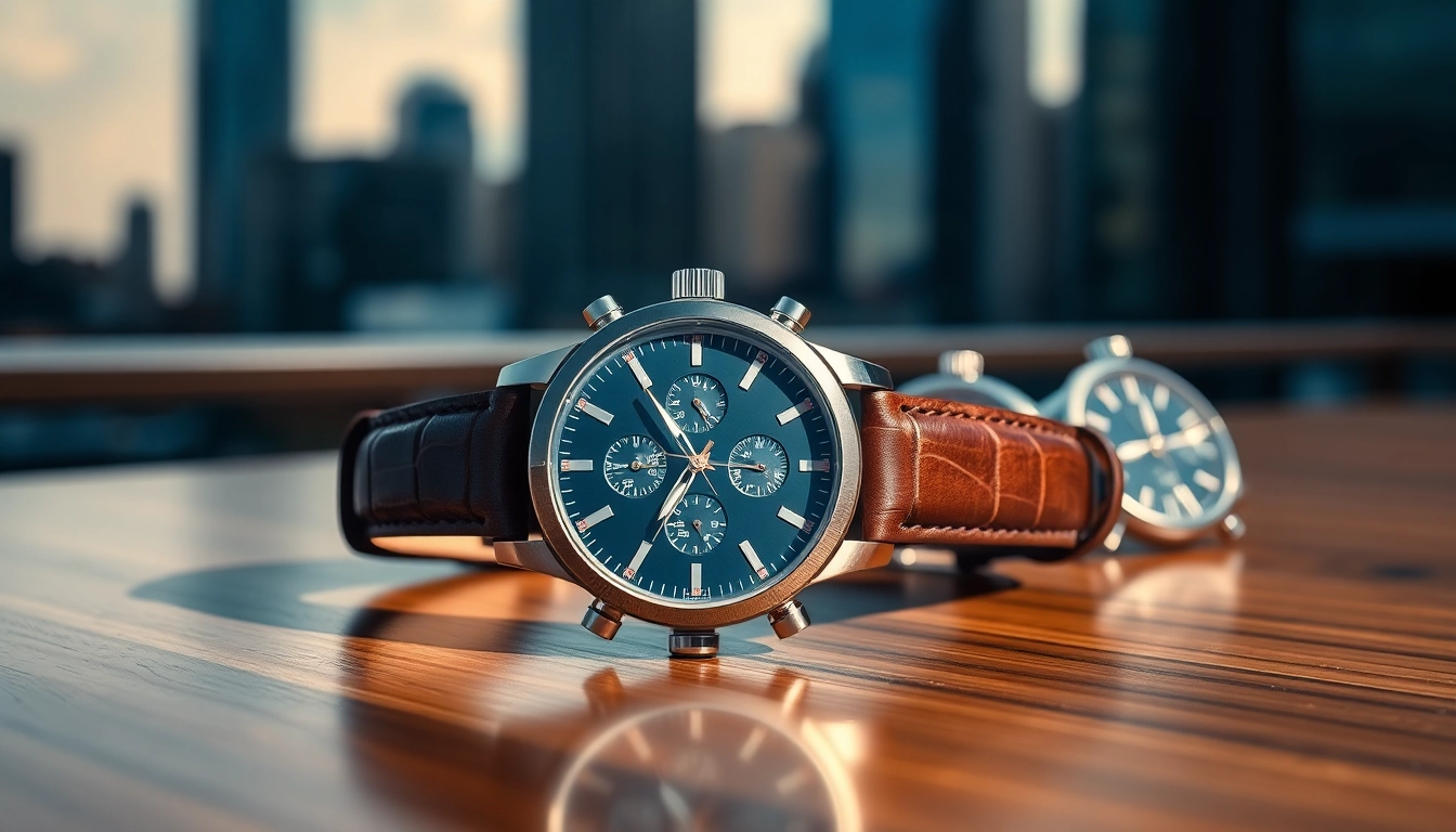 Showcase of super clone watches highlighting elegance and craftsmanship in natural light.