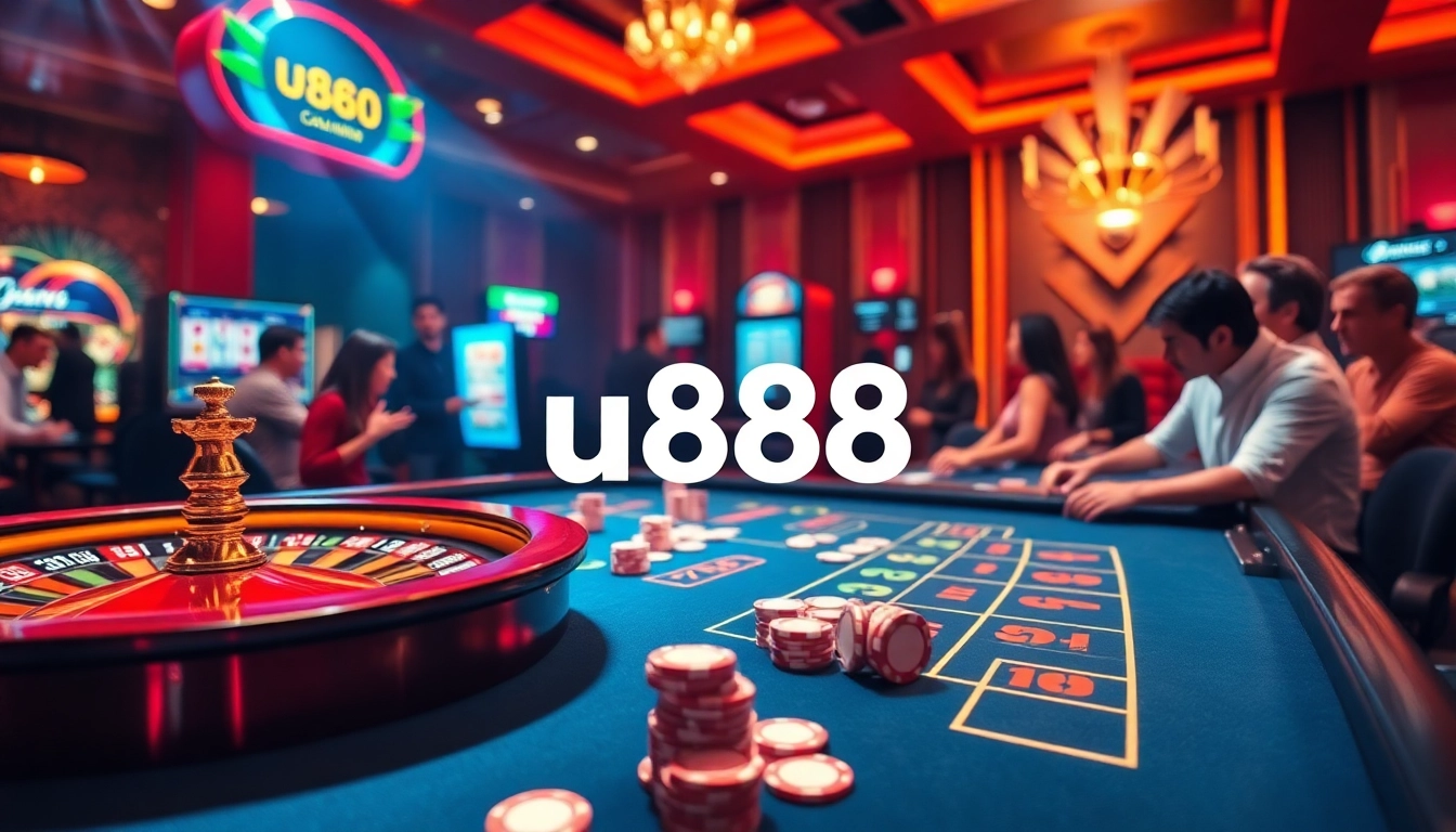 Engage in the thrill of u888 online casino with vibrant games and lively players at the table.