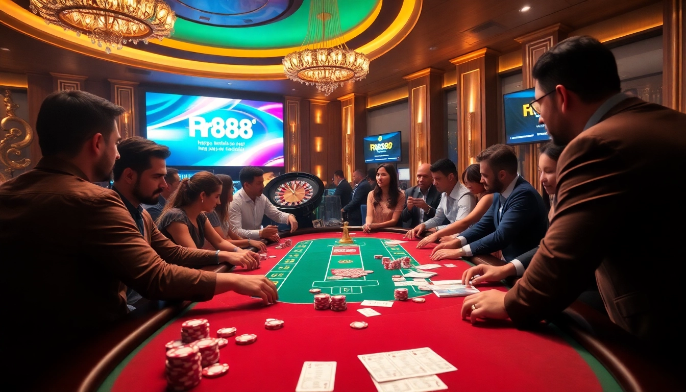 Action-packed poker game with vibrant chips and cards, visit https://rr88co.net/ for top casino experiences.