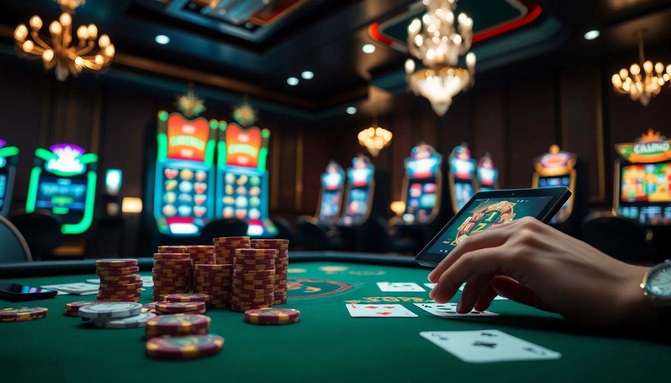 Betting enthusiast engaging with the 777VIP Com online casino platform, showcasing fun and excitement.