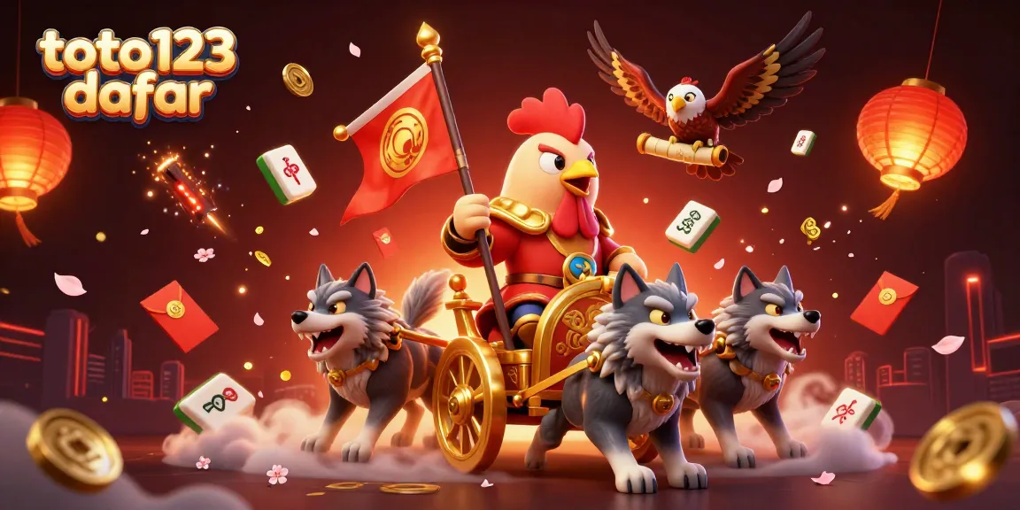 Engage with thrilling games at toto123 daftar, featuring lively 3D illustrations of exciting casino elements.